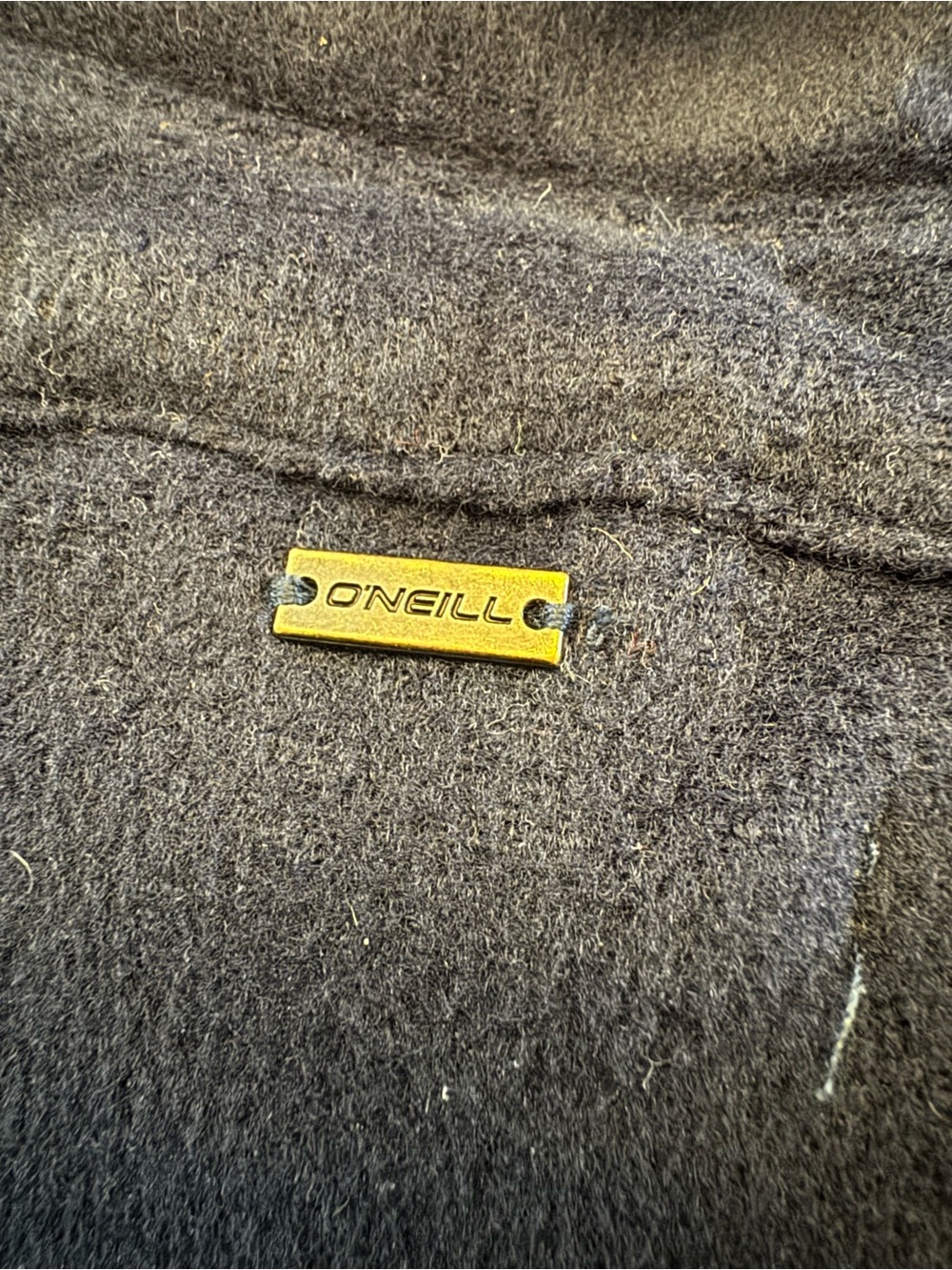 Navy Button-Front Fleece Shacket - Picture 10 of 12